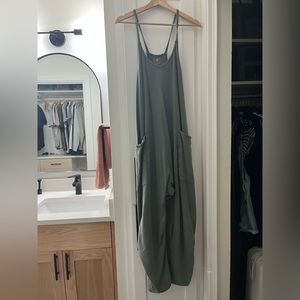 Free People Hot Shot Onesie Size Medium, Sage